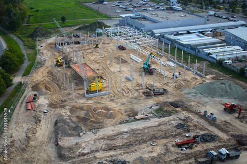 construction of a new store in Mazeikiai photo