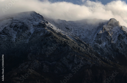 view of mountains in winter © Raul