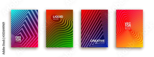 Minimal modern cover design. Dynamic colorful gradients. Future geometric patterns. poster template design.