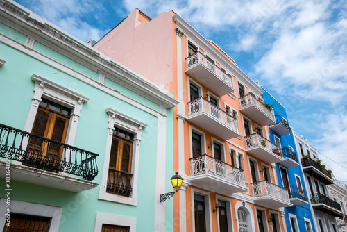 Colorful streets of Old San Juan photo