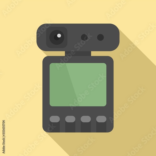 Dvr recorder icon. Flat illustration of dvr recorder vector icon for web design