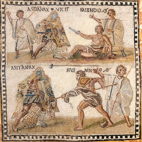 Obraz na płótnie gladiators fighting scene