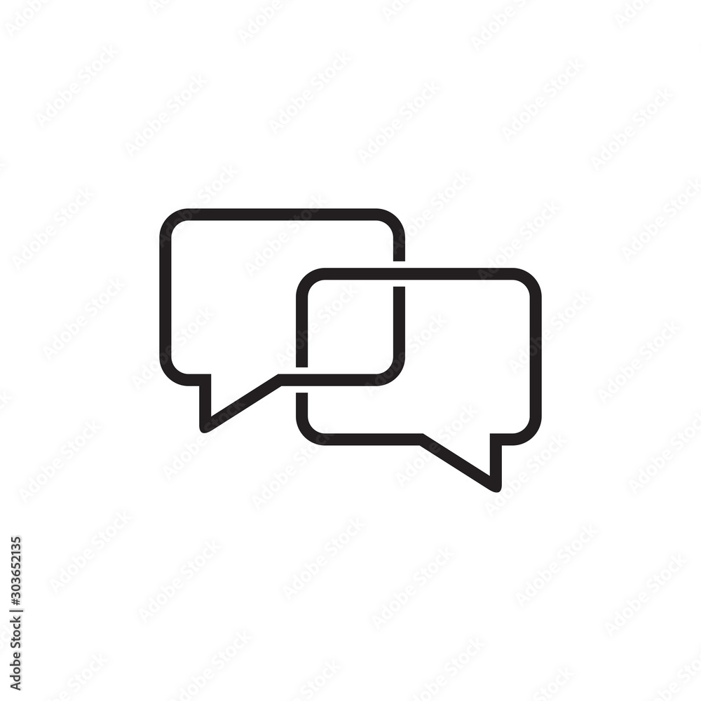line chat Icon vector line chat Icon vector