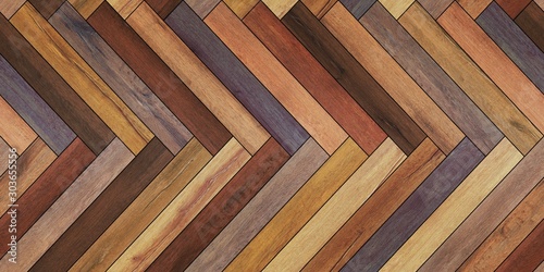 Seamless wood parquet texture horizontal herringbone various