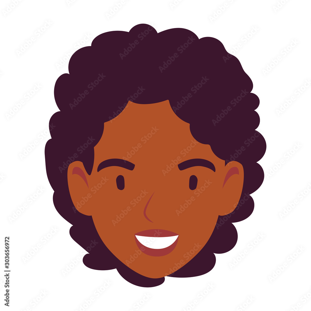 head of man smiling on white background head of man smiling on white background