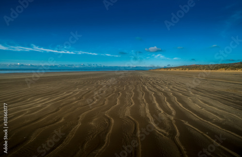 Fototapeta Naklejka Na Ścianę i Meble -  Cefn Sidan Beach Pembrey, Wales, UK.