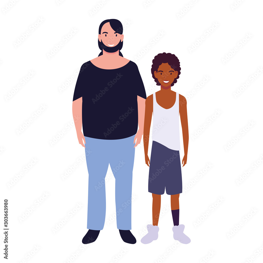 men standing with different poses on white background men standing with different poses on white background