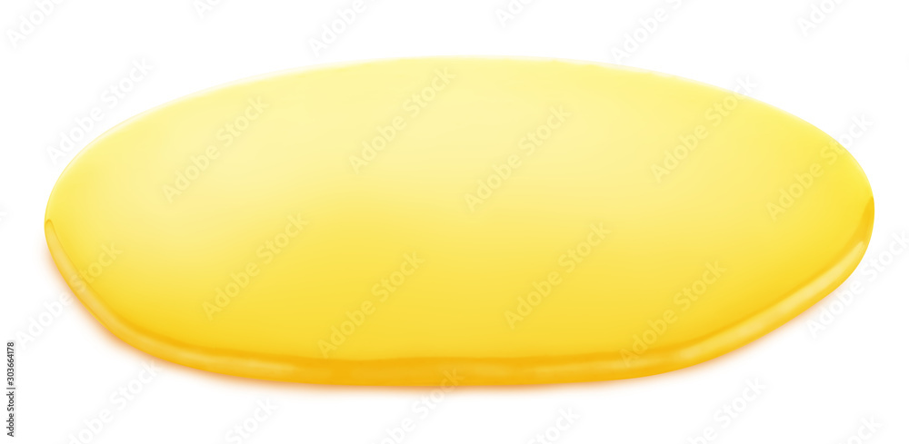 appetizing yellow honey puddle isolated on a white appetizing yellow honey puddle isolated on a white