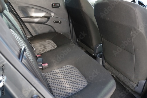 Rear seats of a car interior. © Ustun