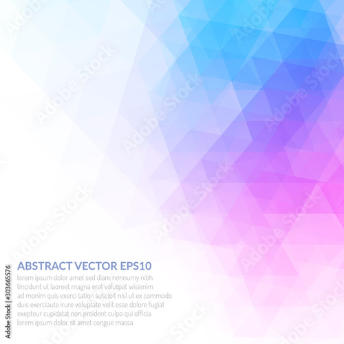 Abstract background with a triangular texture. Delicate and bright colors.