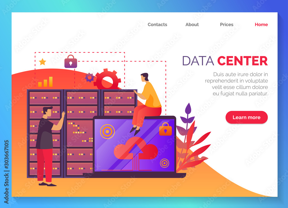 Data center, information database storage network