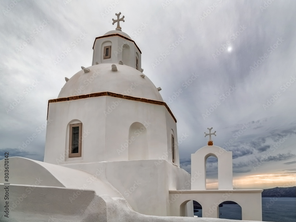 Santorini church