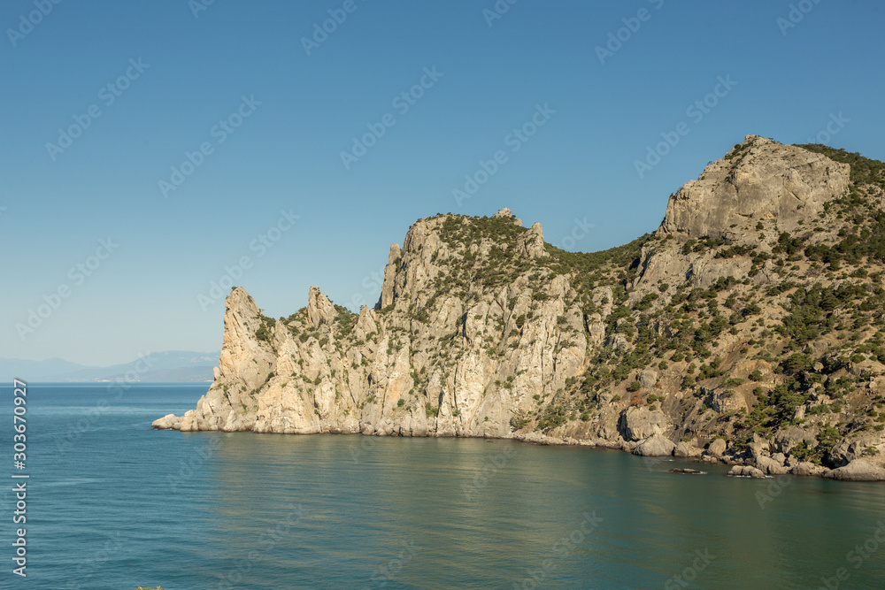 mountains Crimean coast at dawn
