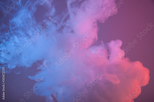 Cloud of vapor. Soft violet background