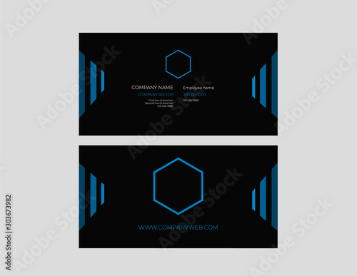 Modern calling card for business