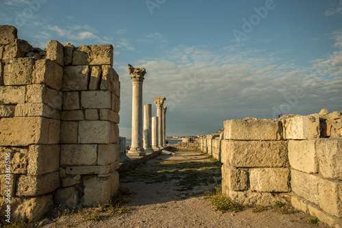 the ancient city of Hersonissos photo