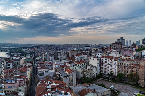 Panorama of Istanbul architecture City Istanbul Turkey.