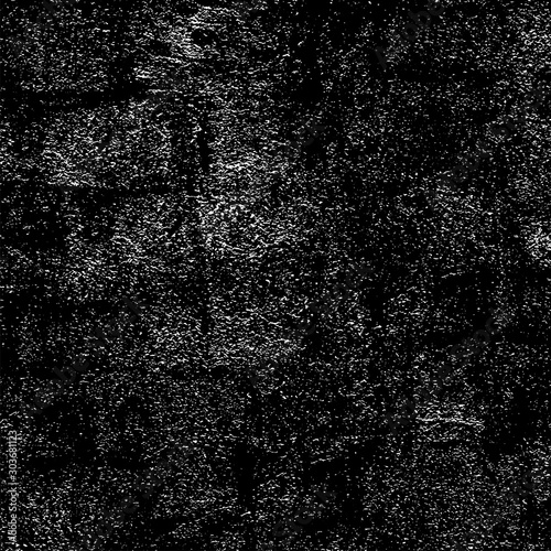 Grunge black and white. Vector abstract monochrome background. Dirty texture pattern