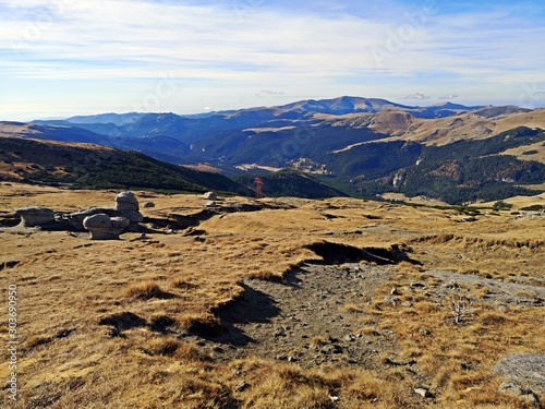 Autumn in the mountains. Amazing mountains landscape during fall season.  photo