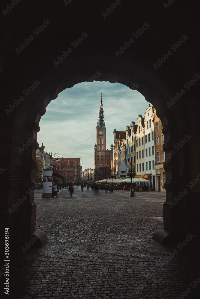 architecture gdansk, old city in europe