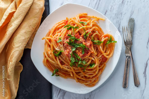 Bucatini All' Amatriciana photo