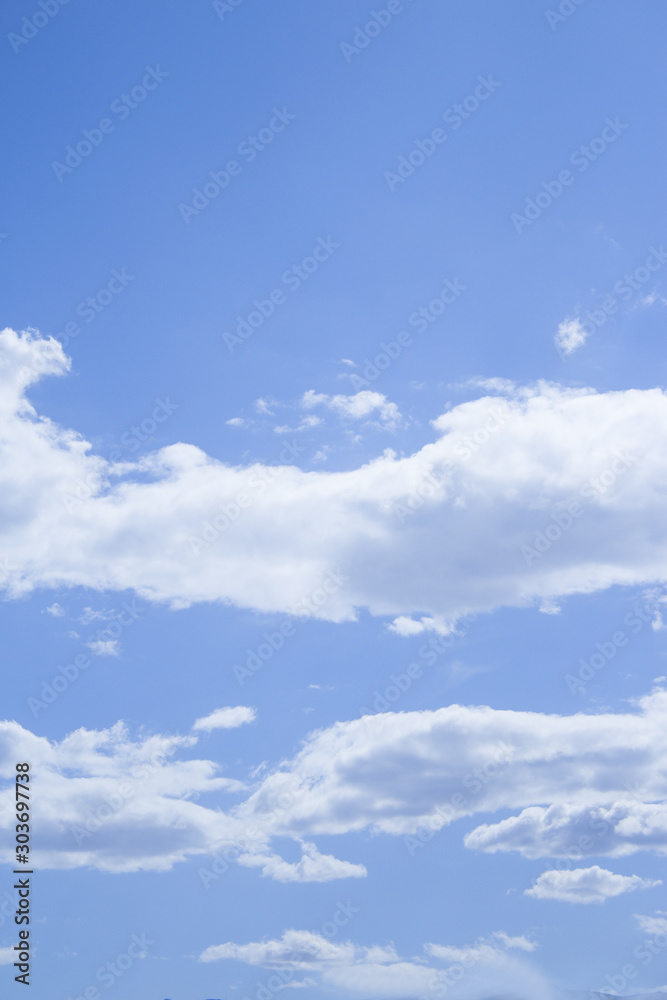 Obraz premium Blue sky landscape with clouds