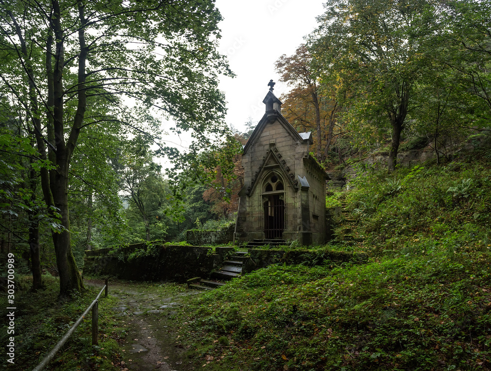 chapel in the old cemetery in the czech republic chapel in the old cemetery in the czech republic