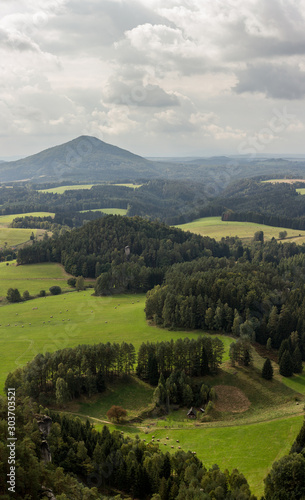 view from the high hill in the czech republic