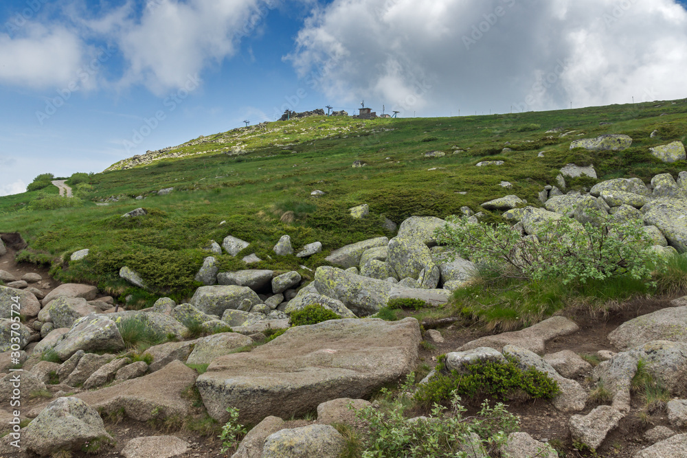 Summer landscape near Cherni Vrah peak at Vitosha Mountain, Bulgaria Summer landscape near Cherni Vrah peak at Vitosha Mountain, Bulgaria