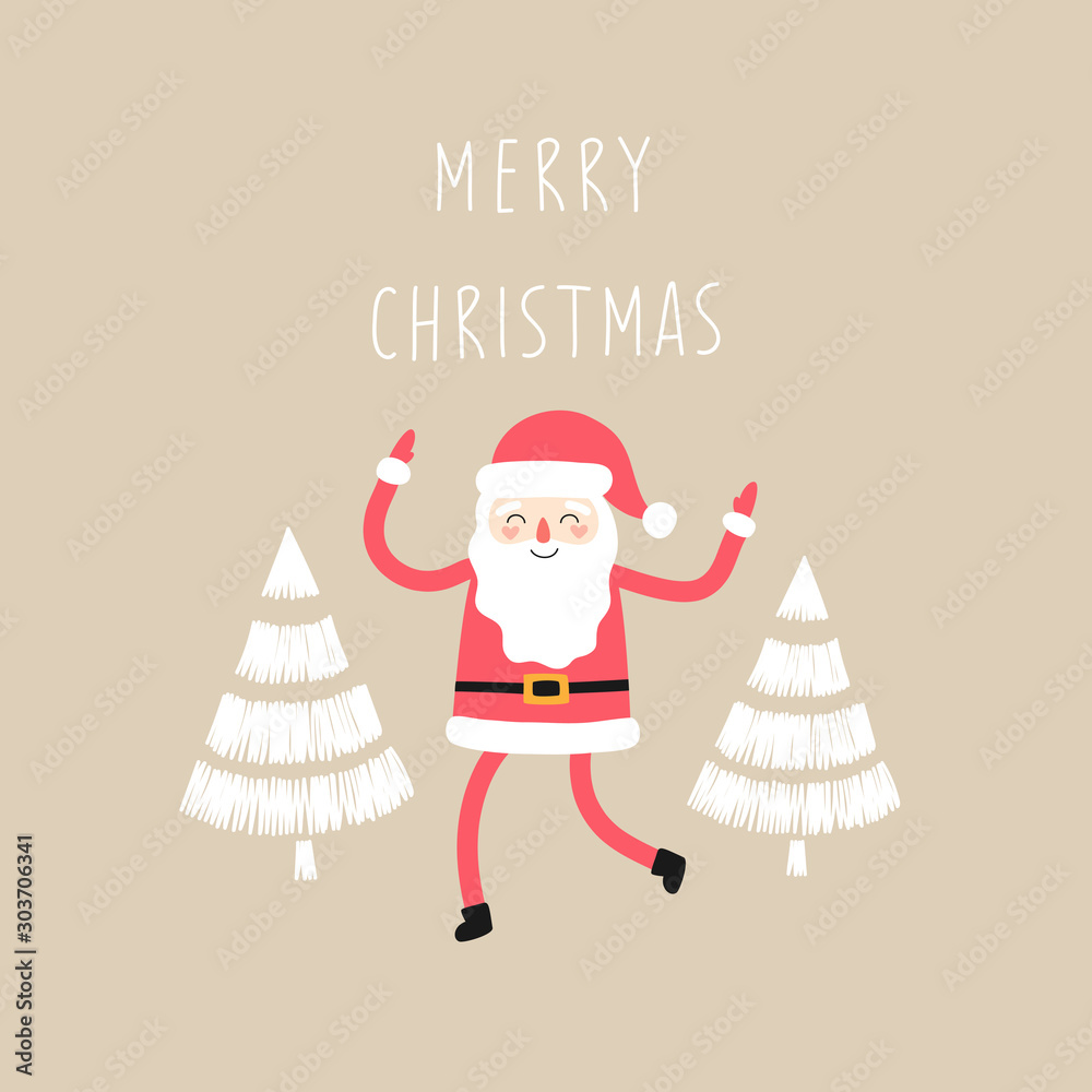 Φωτογραφία Santa Claus wishes Merry Christmas and Happy New Year