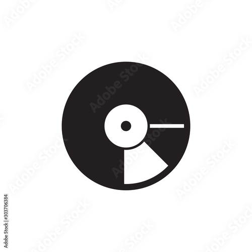 flat black glyph cd disk icon. Logo element illustration. cd disk design. vector eps 10 .cd disk concept. Can be used in web and mobile .