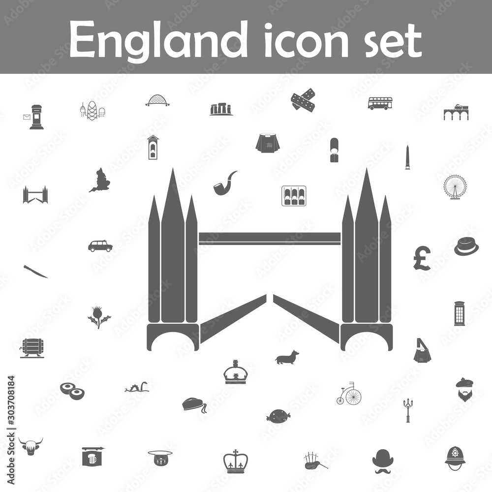 Sliding bridge over the thames icon. England icons universal set for web and mobile Sliding bridge over the thames icon. England icons universal set for web and mobile