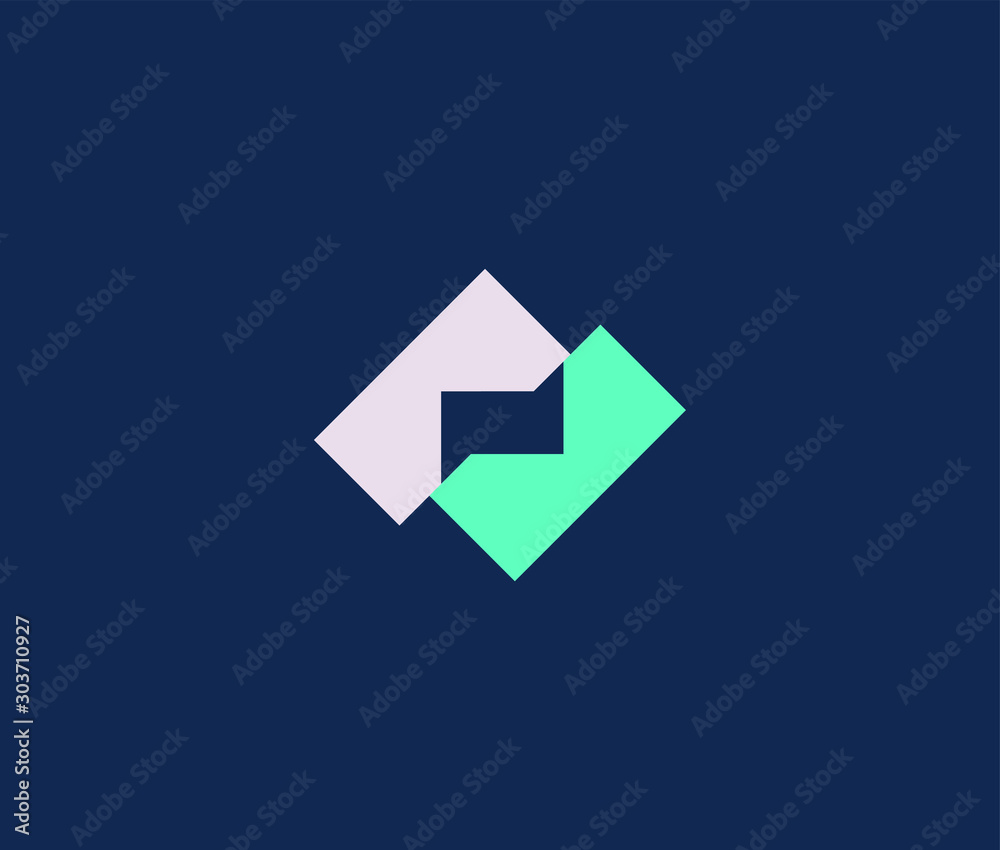 Square Logo Icon Minimal emblem design template Square Logo Icon Minimal emblem design template