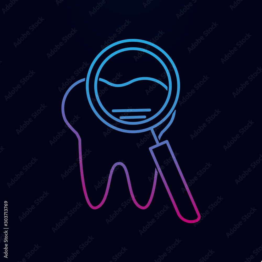 Line nolan icon. Simple thin line, outline vector of dantist icons for ui and ux, website or mobile application Line nolan icon. Simple thin line, outline vector of dantist icons for ui and ux, website or mobile application