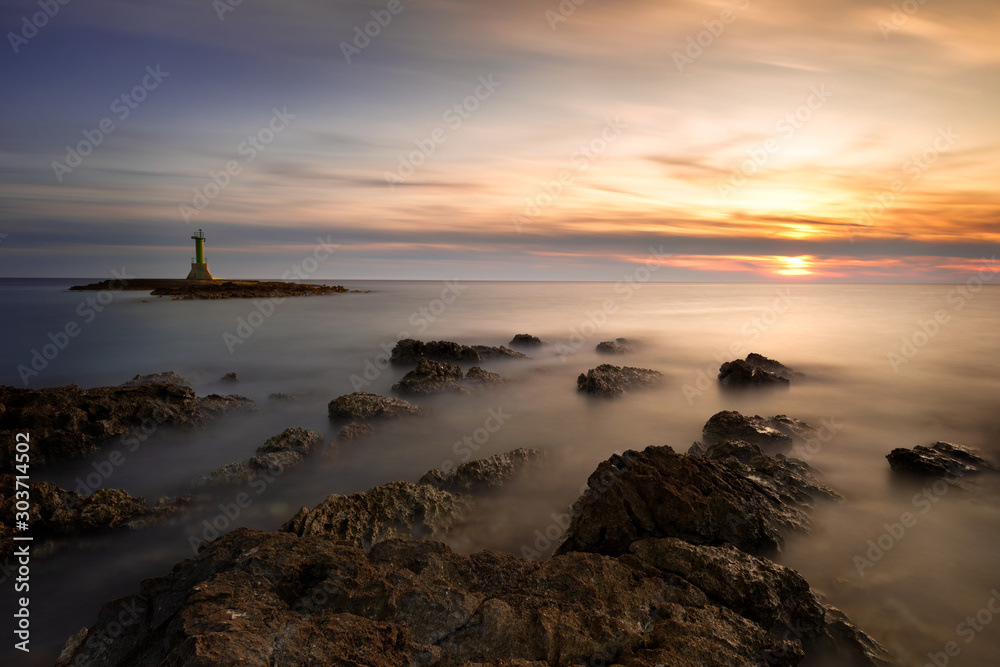 Long exposure lighthouse - Cape Punta Planka croatia