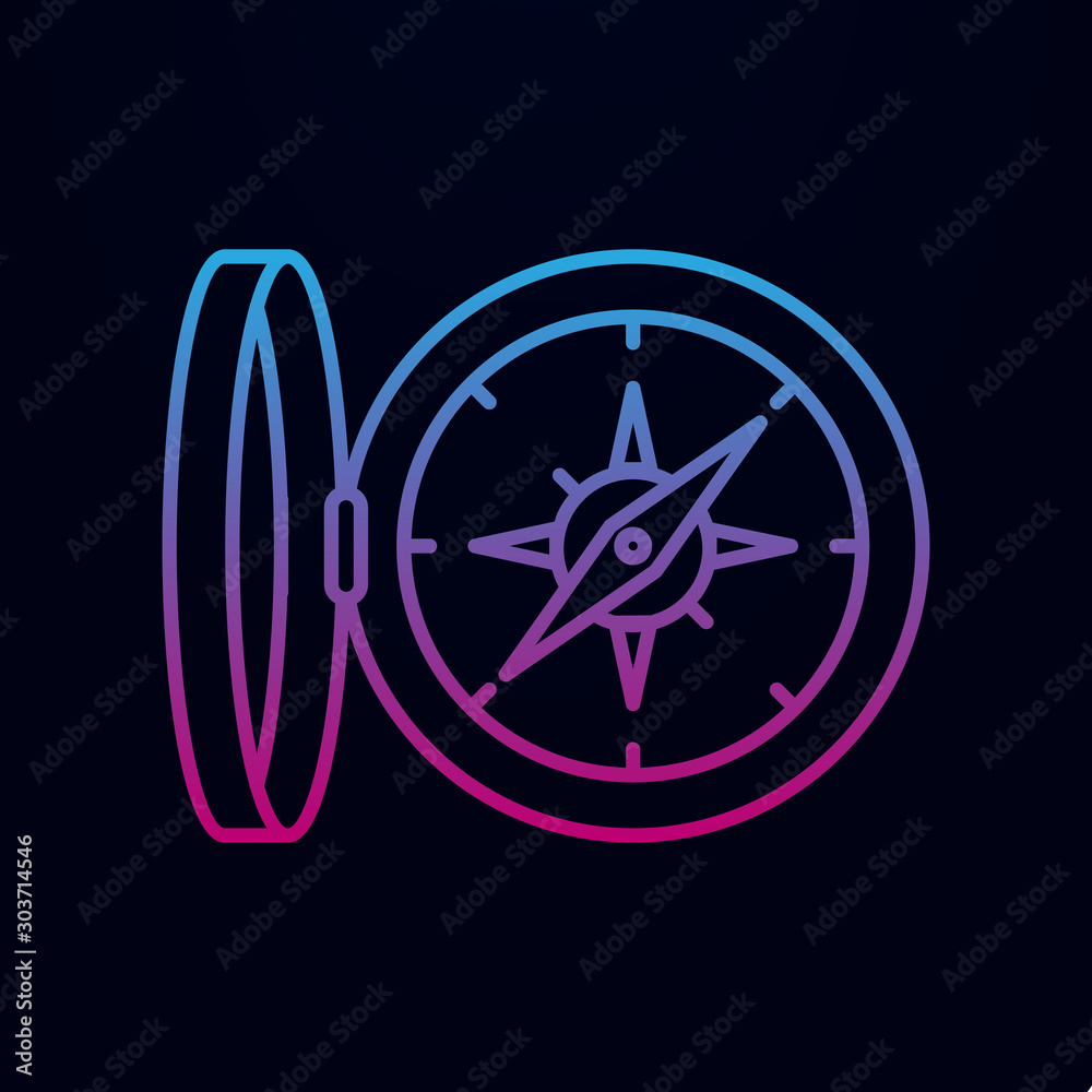 Compasses nolan icon. Simple thin line, outline vector of education icons for ui and ux, website or mobile application Compasses nolan icon. Simple thin line, outline vector of education icons for ui and ux, website or mobile application