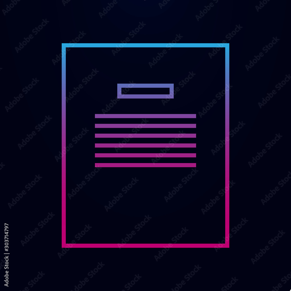 Notebook vector nolan icon. Simple thin line, outline vector of education icons for ui and ux, website or mobile application