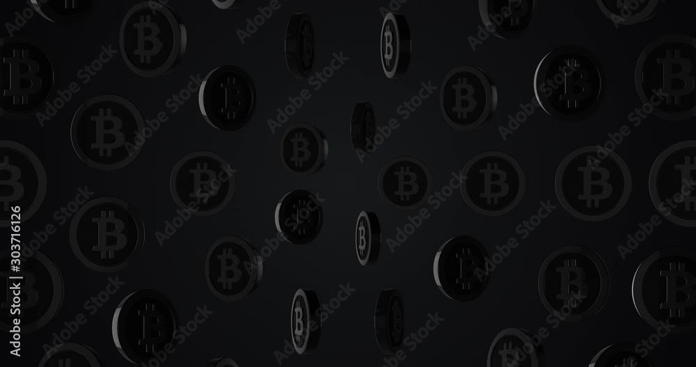 conceptual simple symbol of bitcoin with looped animation conceptual simple symbol of bitcoin with looped animation