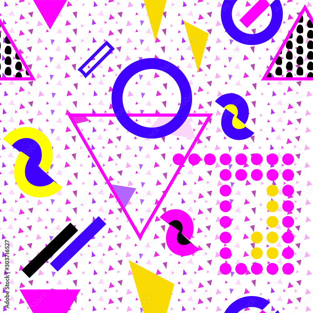 Creative colorful modern hipster pattern texture with different shapes. Background vector illustration. Creative colorful modern hipster pattern texture with different shapes. Background vector illustration.