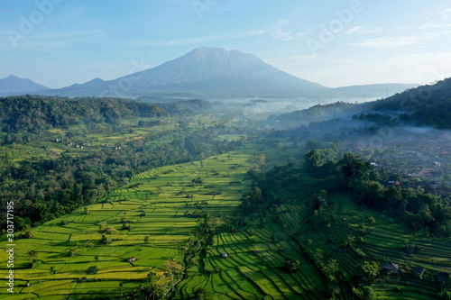 View of mountains  East Bali.