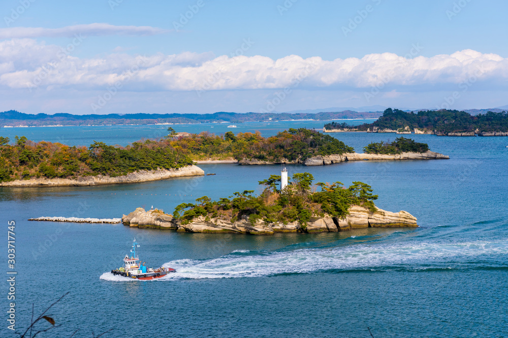 Fototapeta premium 多聞山より松島を望む