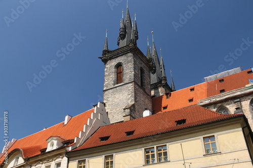 チェコ プラハ歴史地区市街の景色