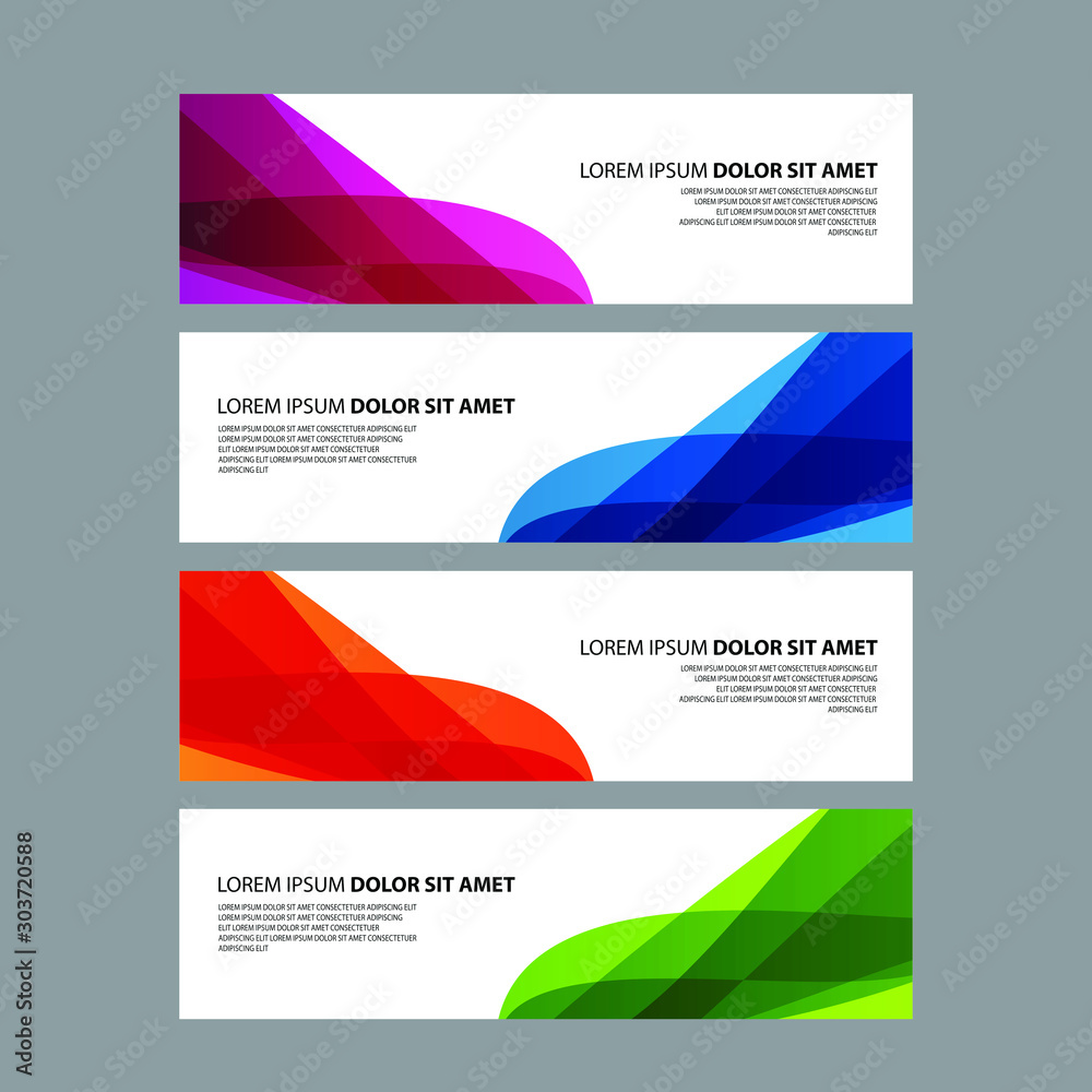 Fototapeta premium Vector Abstract design banner web template