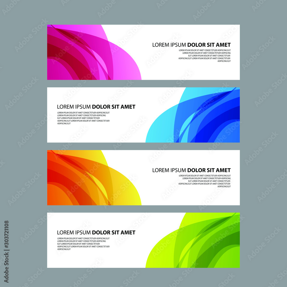 Vector Abstract design banner web template Vector Abstract design banner web template