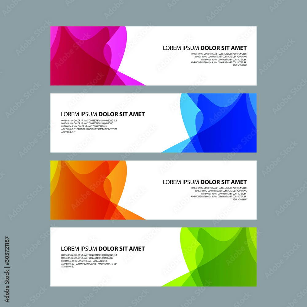 Vector Abstract design banner web template Vector Abstract design banner web template