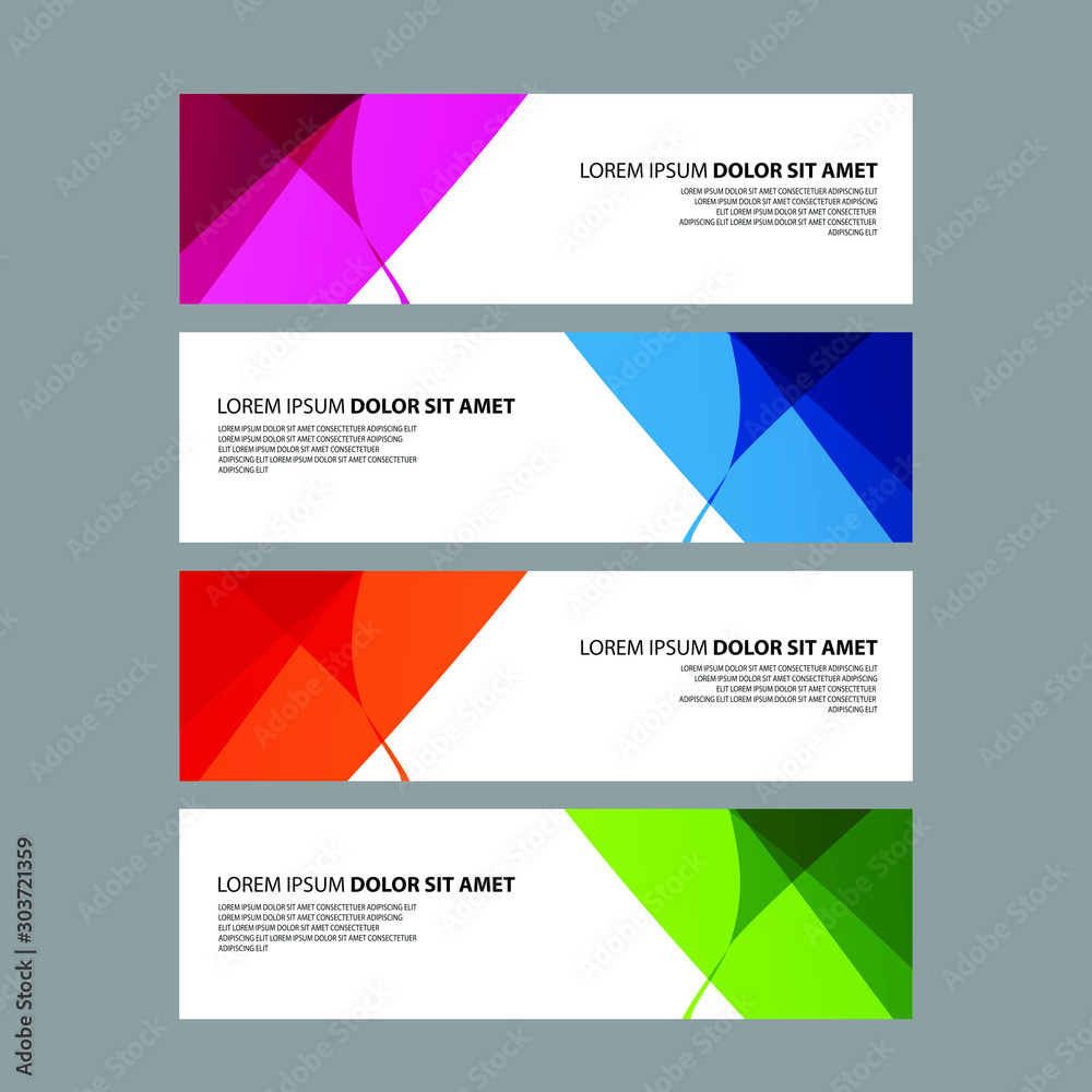 Vector Abstract design banner web template