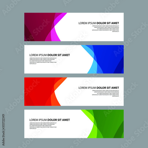 Vector Abstract design banner web template
