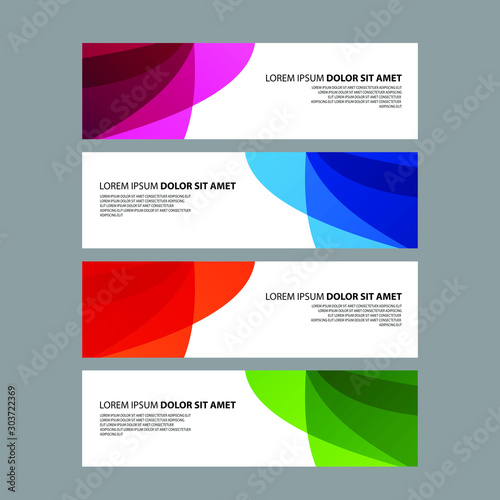 Vector Abstract design banner web template