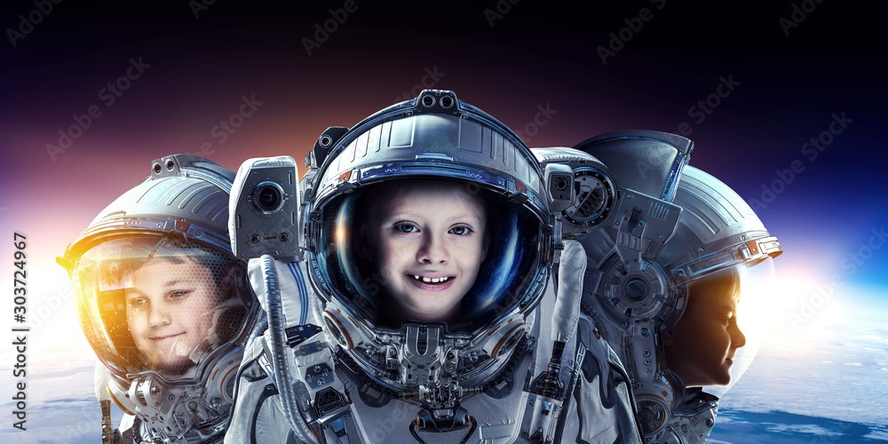 Exploring outer space. Mixed media Exploring outer space. Mixed media