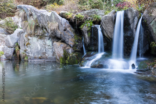 waterfall in lushan mountain